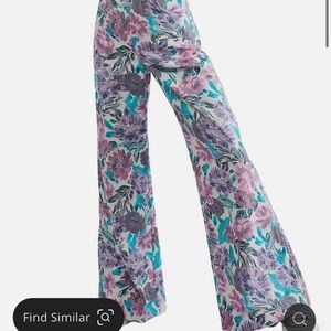 For love & lemons wide leg floral pant